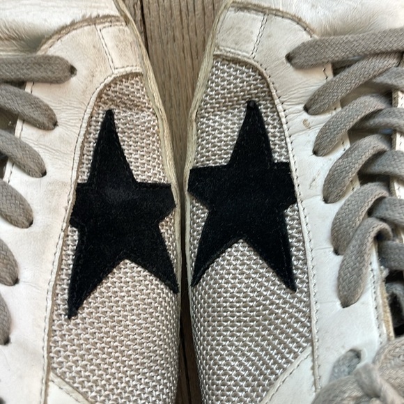 Golden Goose Superstar distressed mesh sneakers size 7.5 - Picture 4 of 11